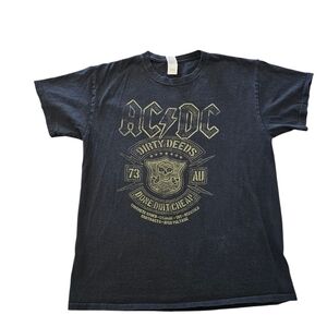 AC/DC Dirty Deeds Graphic Band T-Shirt L
